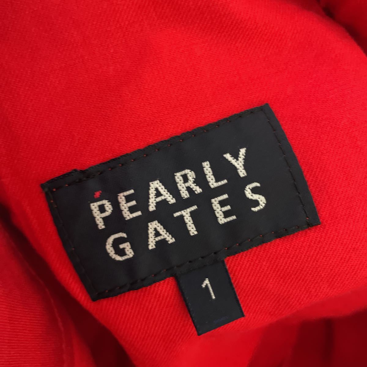 ショートパンツ PEARLY GATES パーリーゲイツ 赤 サイズ1_画像3