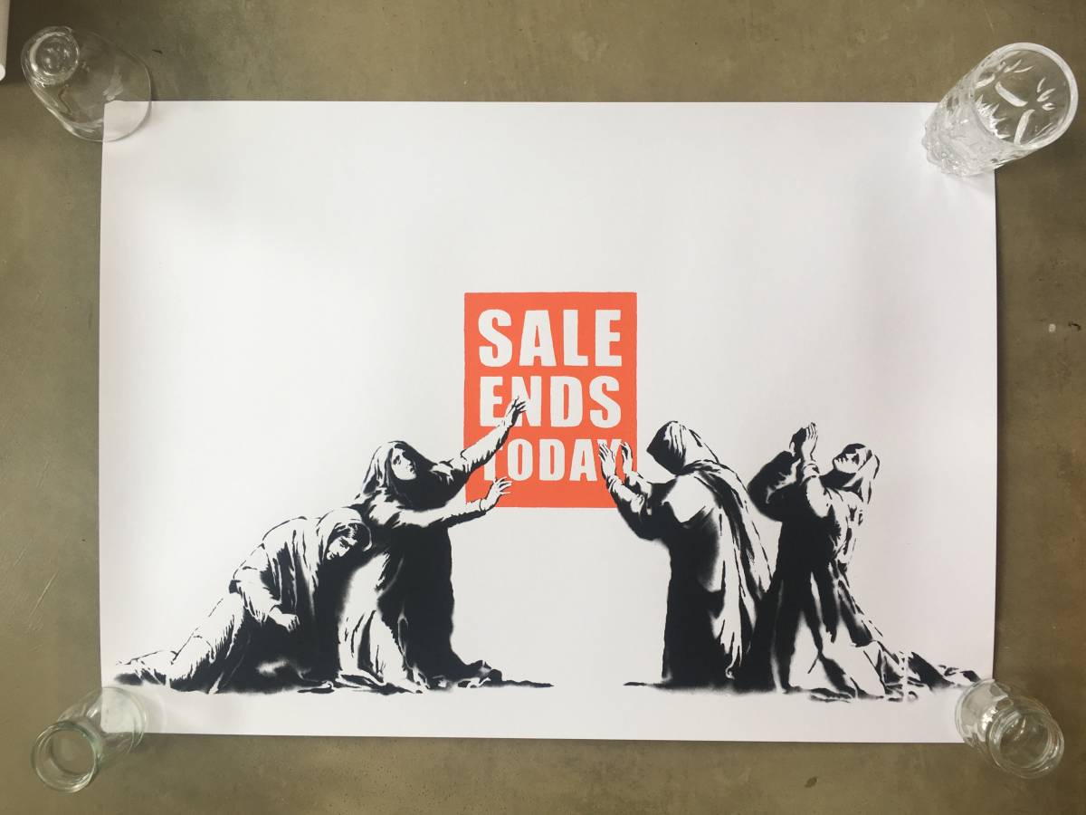 Banksy HMV WCP SCREEN PRINT バンクシー シルクスクリーン ポスター