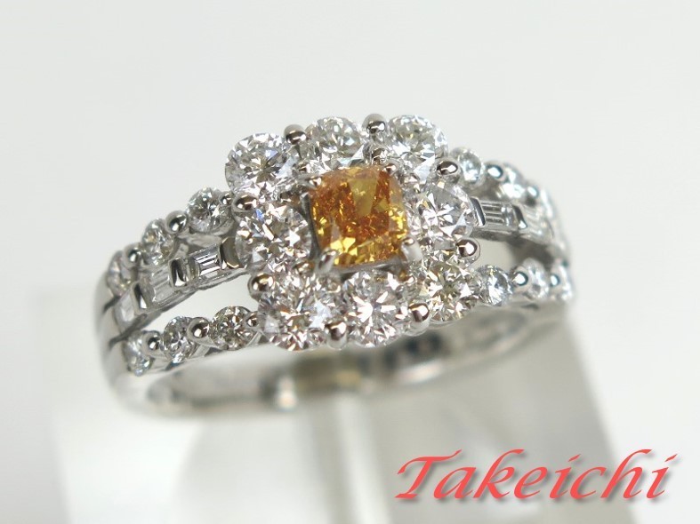 すぐったレディース福袋 1.55ct◇FANCY 天然ダイヤモンド0.396ct 指輪