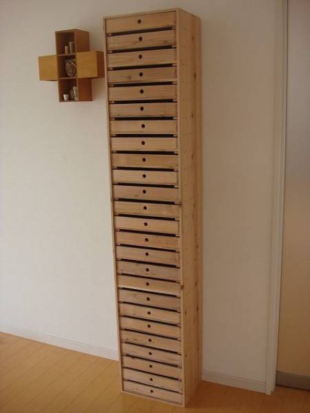 ★サイズ変更可能★A4丸穴25段引き出し/無垢材★木製書類ケース カントリー オーダー可能 オーダー可 サイズ変更可