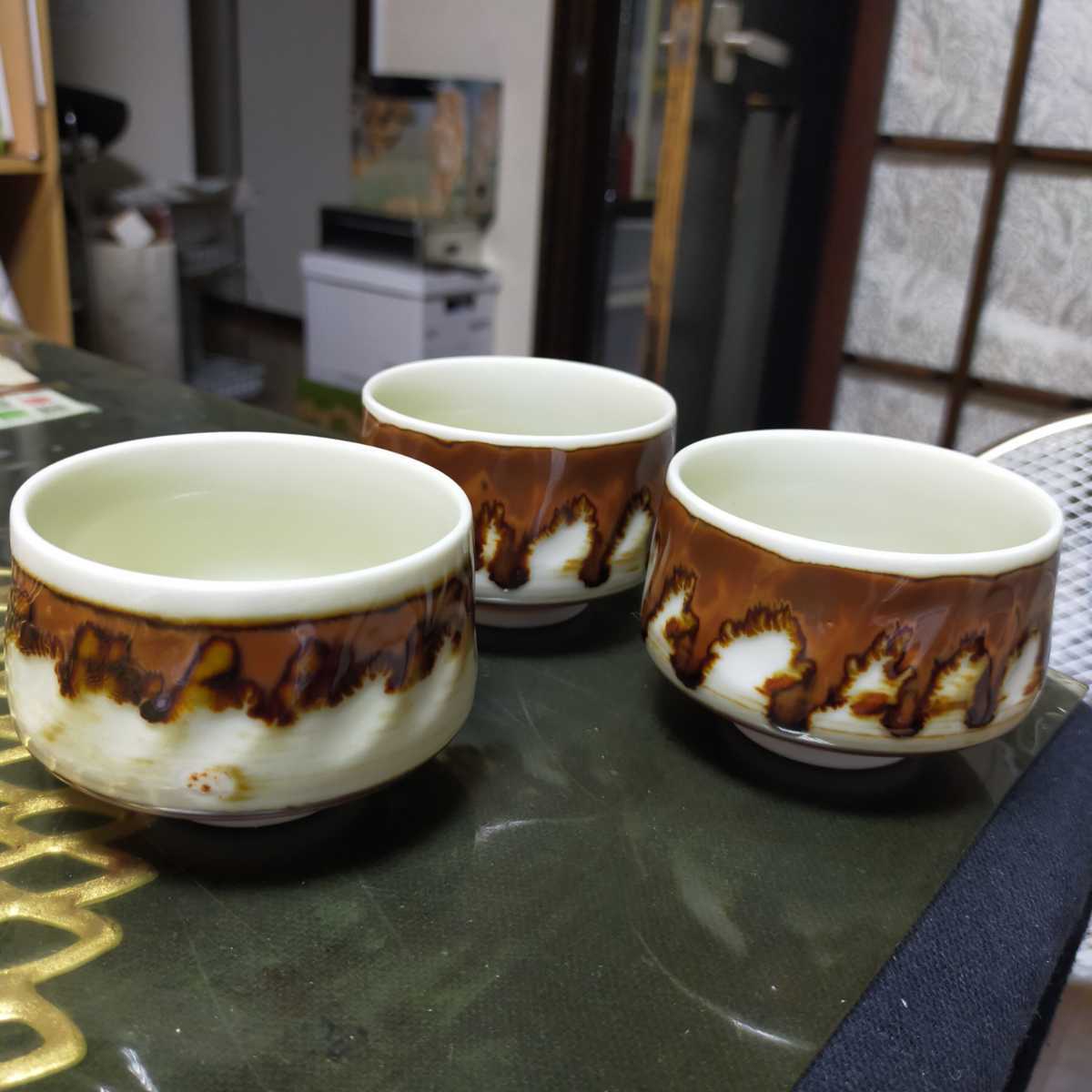 昭和レトロ 湯のみ茶碗 3個セット 和柄_画像2