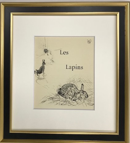 【特価】 　≪　 トゥールーズ　ロートレック　 ≫　 リトグラフ【石版画】　 　LES LAPINS 　　1948年 　　 TOULOUSE-LAUTREC