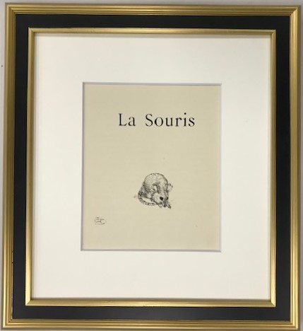 【特価】 　≪　 トゥールーズ　ロートレック　 ≫　 リトグラフ【石版画】　 　LA SOURIS 　　1948年 　　TOULOUSE-LAUTREC