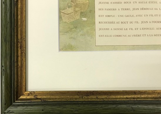 [ специальная цена ] { Louis = Morris *b-te=do= Mont Bell } много цвет литография LA PECHE 1887 год M.BOUTET DE MONVEL