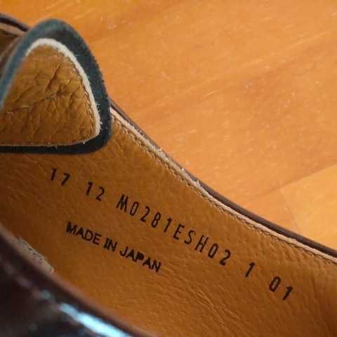 CROWDED CLOSET by MEN'S BIGI MADE IN JAPAN ストレートチップ　革靴　パティーヌ風デザイン　リアルレザーシューズ_画像7