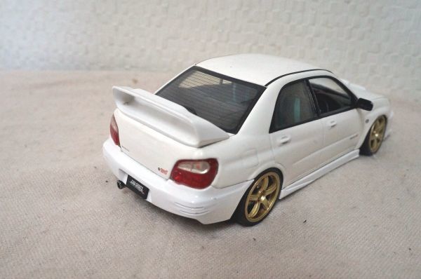 HOT WORKS スバル インプレッサ WRX STI 1/24 ミニカー GDB 白_画像5