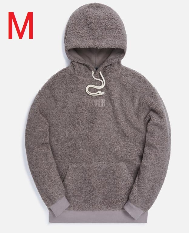 KITH 20FW SHERPA WILLIAMS III HOODIE BOX LOGO Mサイズ グレー Used 中古 キス シェルパ ウィリアムス フーディ 2020 秋冬_画像1