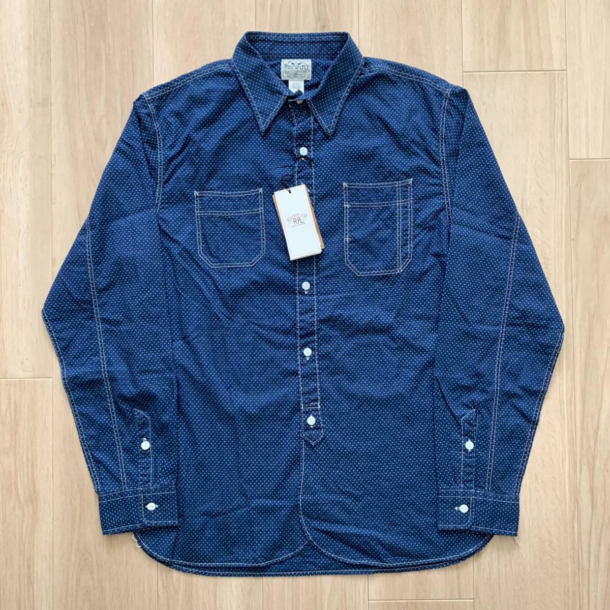 新品 国内正規品 RRL INDIGO DOT SHIRT インディゴ ドット 新品 国内正規品 RRL INDIGO DOT SHIRT インディゴ ドット