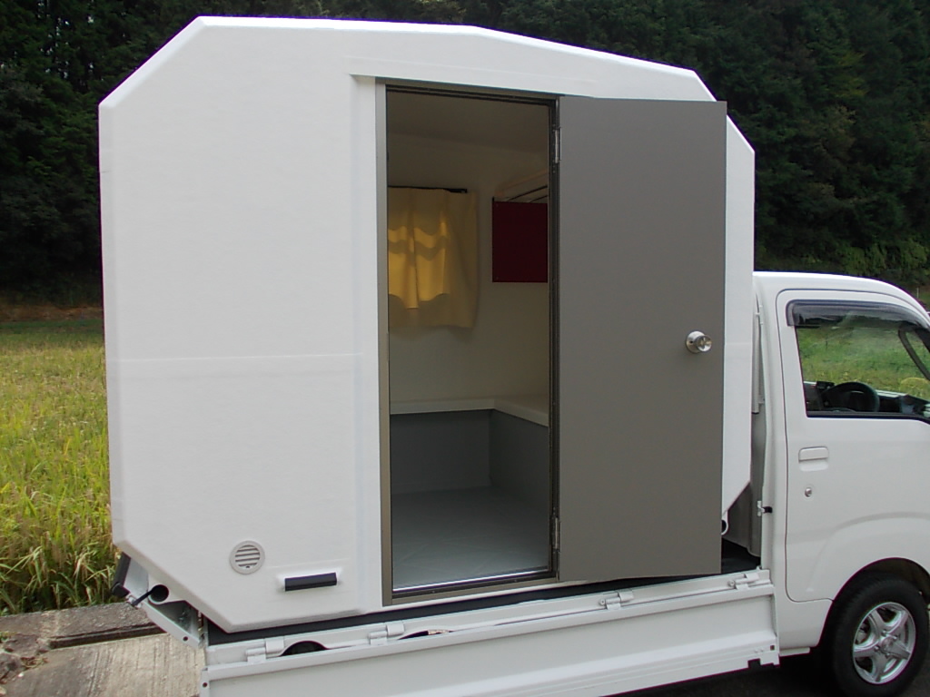 軽トラ荷台キャンピングシェル エムシーシェル キャンピングカー ...