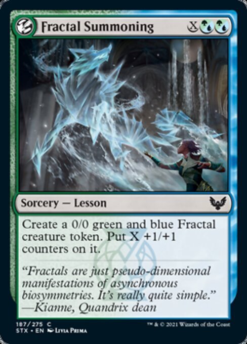 MTG ■金/英語版■ 《フラクタル召喚学/Fractal Summoning》★FOIL★ストリクスヘイブン STX_画像1