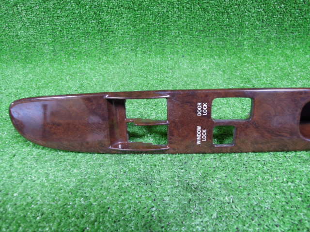  Toyota Hiace Regius KCH46G power window switch cover panel armrest wood grain 74231-26040,26050 used 211102