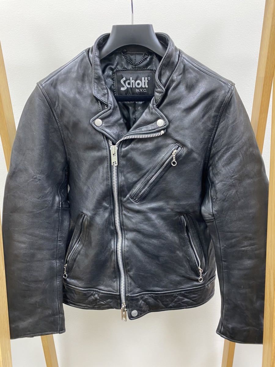 値下げ】 schott 別注ライダースジャケット ライダースジャケット 送料無料・割引 本日のみ値下SCHOTT ショットAnd A×SCHOTT 別注ダウンジャケット ダウンジャケット