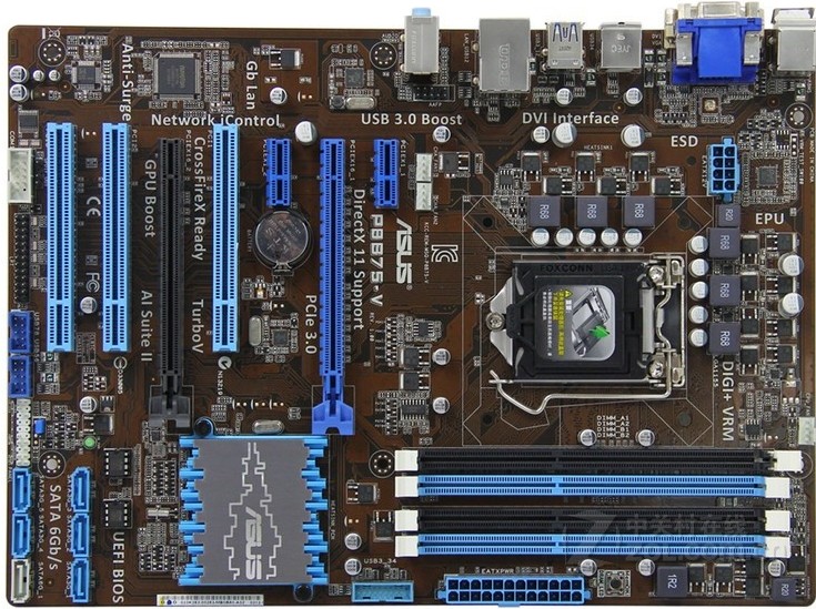 Asus P8B75-V LGA1155 マザーボード ATX DDR3