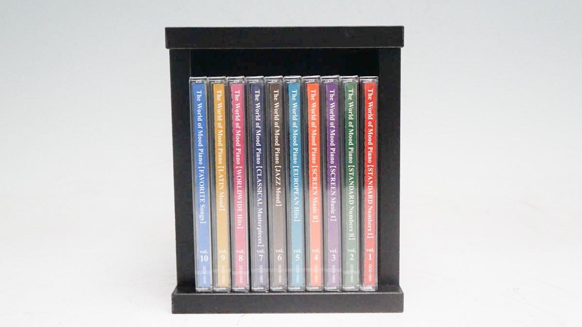 麗しきムードピアノの世界 スタンダード名曲集 CD 全10枚 セット 9枚未開封 収納ケース付き_画像2