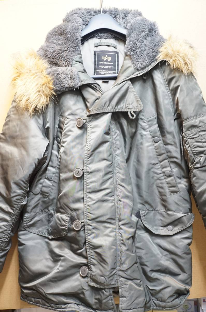 ALPHA INDUSTRIES INC. PARKA EXTREME COLD WEATHER TYPE N-3B(N)　サイズＬ　正規レプリカ品