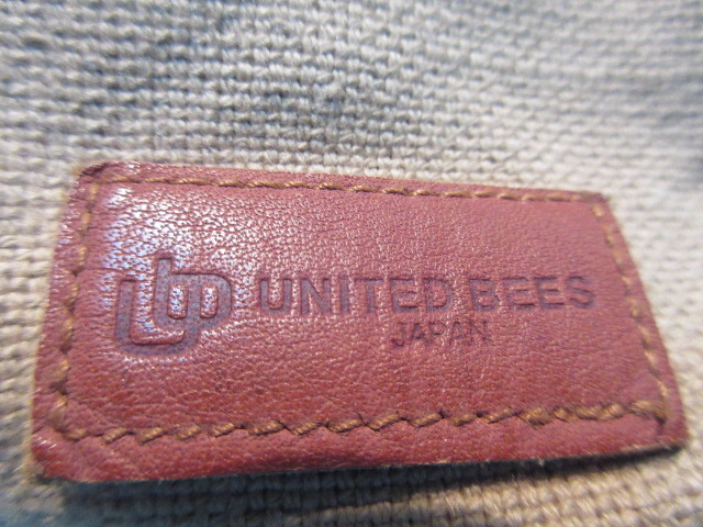 UNITED BEES JAPAN BAG length 21× width 29× inset 4. used passing of years change have 
