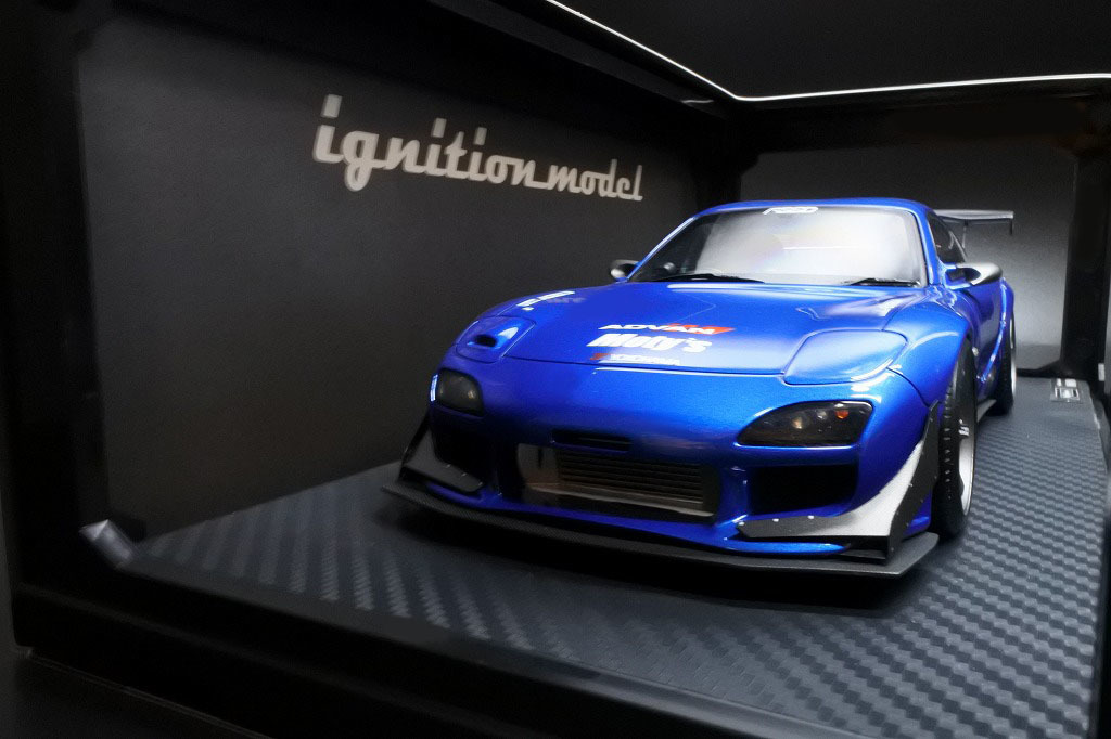  зажигание модель 1/18 FEED Mazda RX-7 (FD3S) голубой металлик / ограниченный выпуск 120 шт. 