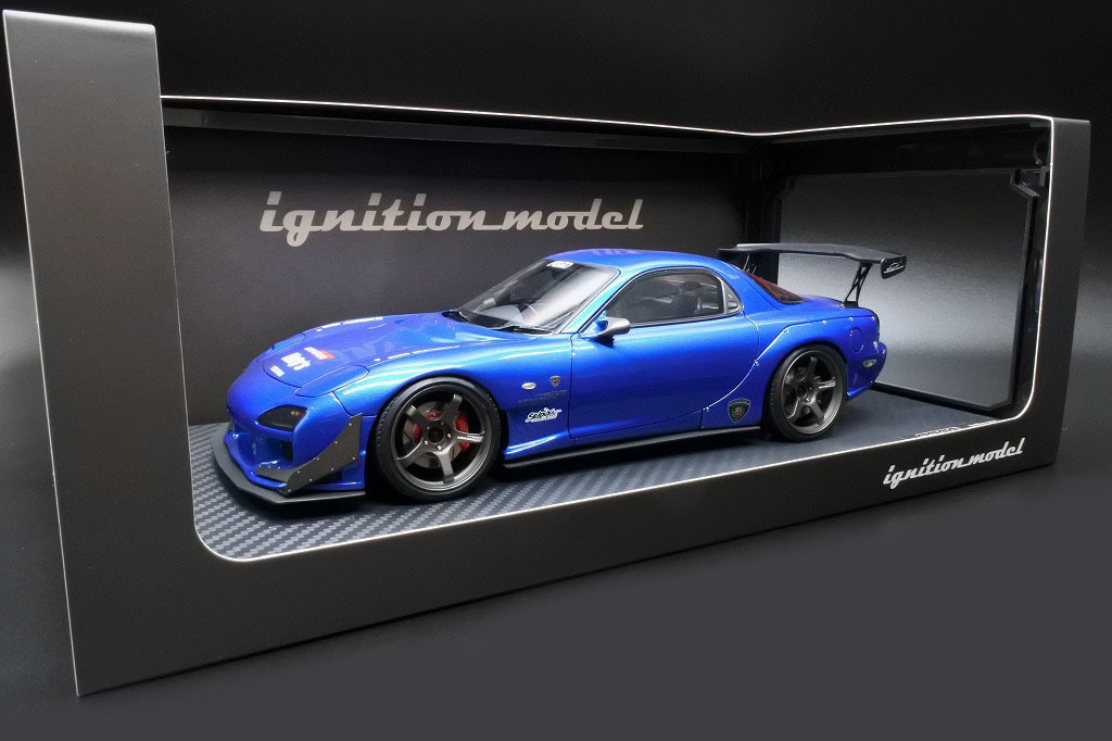  зажигание модель 1/18 FEED Mazda RX-7 (FD3S) голубой металлик / ограниченный выпуск 120 шт. 