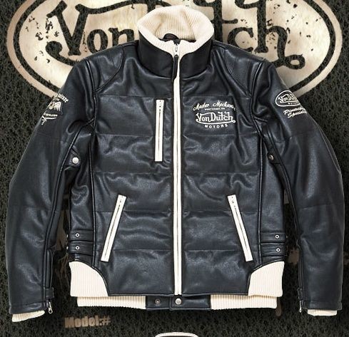 新品 Von Dutch（ボンダッチ）合皮レザーJKT・VOM-WPJ15・M_画像1