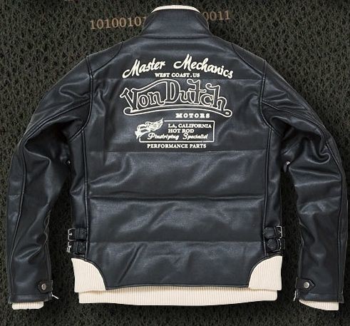 新品 Von Dutch（ボンダッチ）合皮レザーJKT・VOM-WPJ15・M_画像2