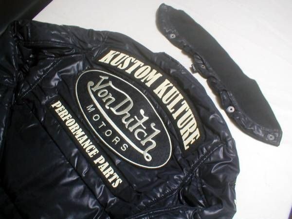 xx新品 Von Dutch（ボンダッチ）ナイロンWJ26ＪＫＴ/メンズ黒_画像2