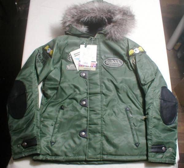 新品 Von Dutch（ボンダッチ）ツイルWJ24ＪＫＴ/レディース緑_画像1