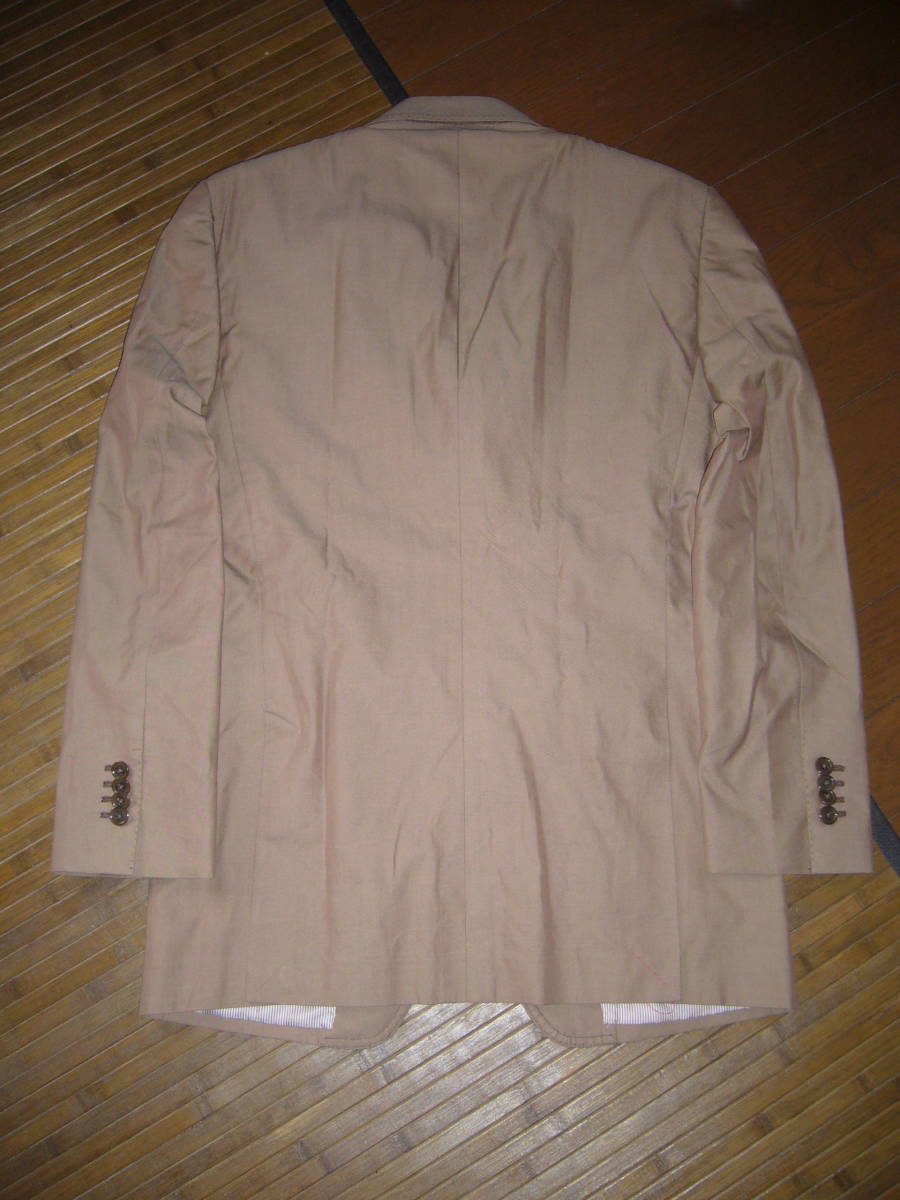 732-50♂：thesuitcompany ザ・スーツカンパニー ３釦サイドベンツジャケット size.170 色.ベージュ  テーラード ブレザーの画像8