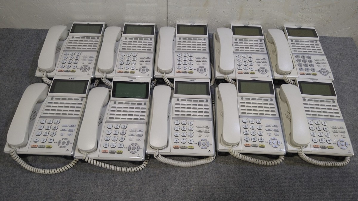 NEC ビジネスフォン DTZ-24D-2D(WH) &DTZ-24PD-2D(WH)計10台セット
