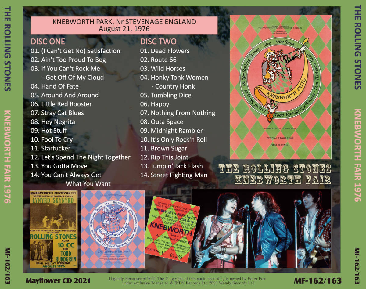 THE ROLLING STONES 1976 KNEBWORTH FAIR 2CD_画像2