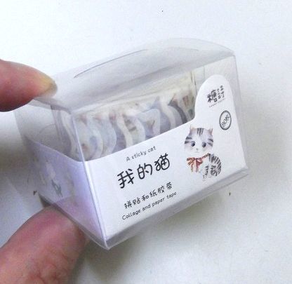 ★新品　可愛い　1枚ずつめくれるマスキングテープ　ネコ　猫　ねこ　マステ★_画像1