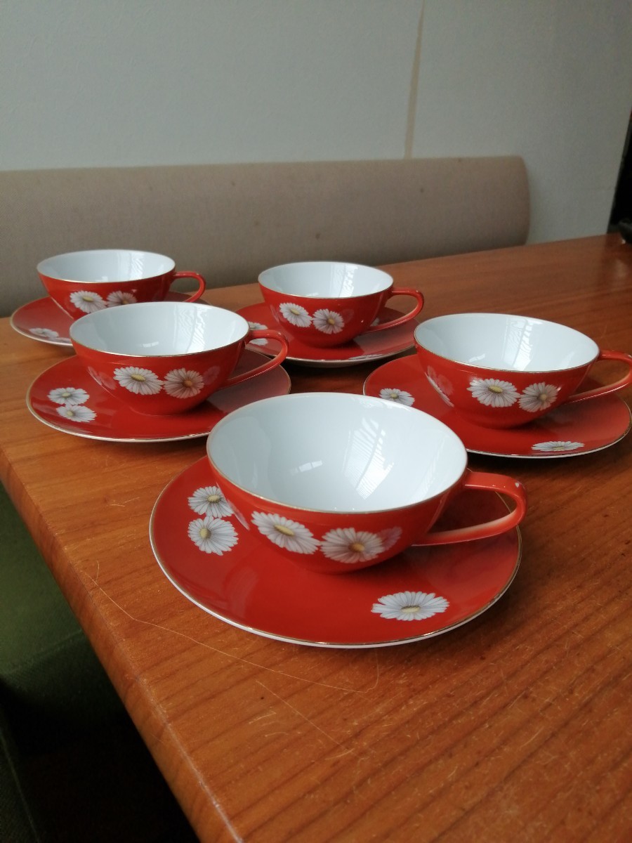 オールドノリタケ カップ&ソーサー5客 Noritake 昭和レトロ オールドノリタケ カップ&ソーサー5客 Noritake 昭和レトロ