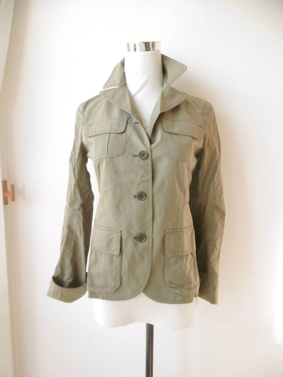  beautiful goods Theory theory khaki thin jacket size 0 lady's spring autumn feather weave shirt jacket 
