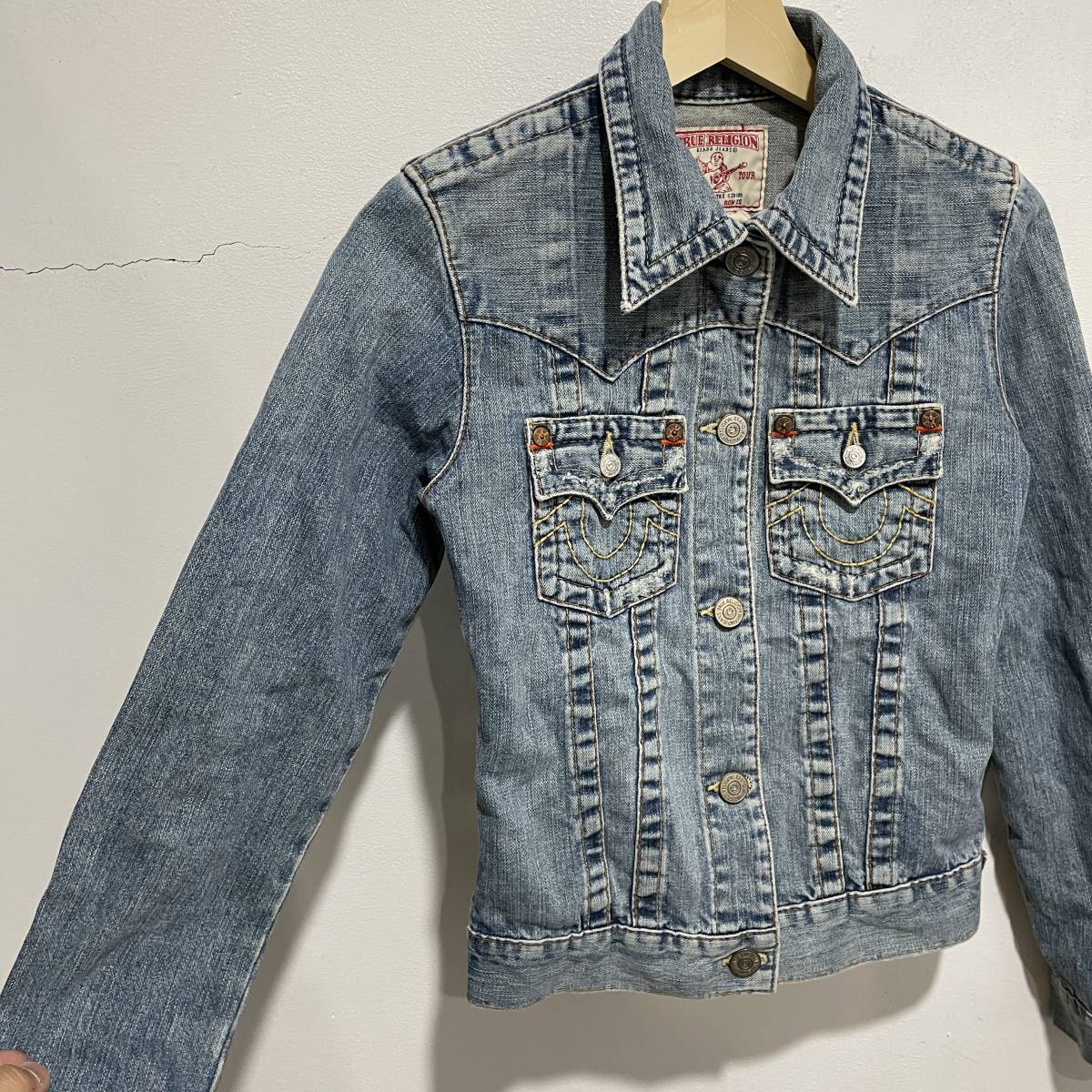 ☆送料無料☆True religion☆トゥルーレディジョン☆Gジャン☆デニムジャケット☆レディースXS☆J21