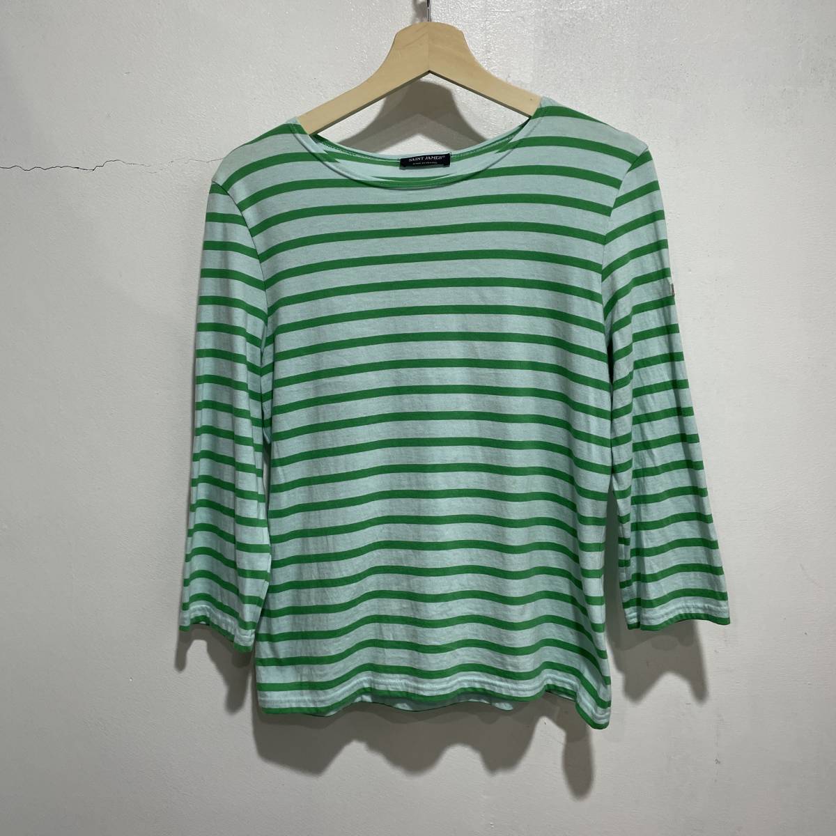 ☆送料無料☆Saint james☆セントジェームス☆ボーダーロンT☆サイズUS12☆レディースM相当☆J21