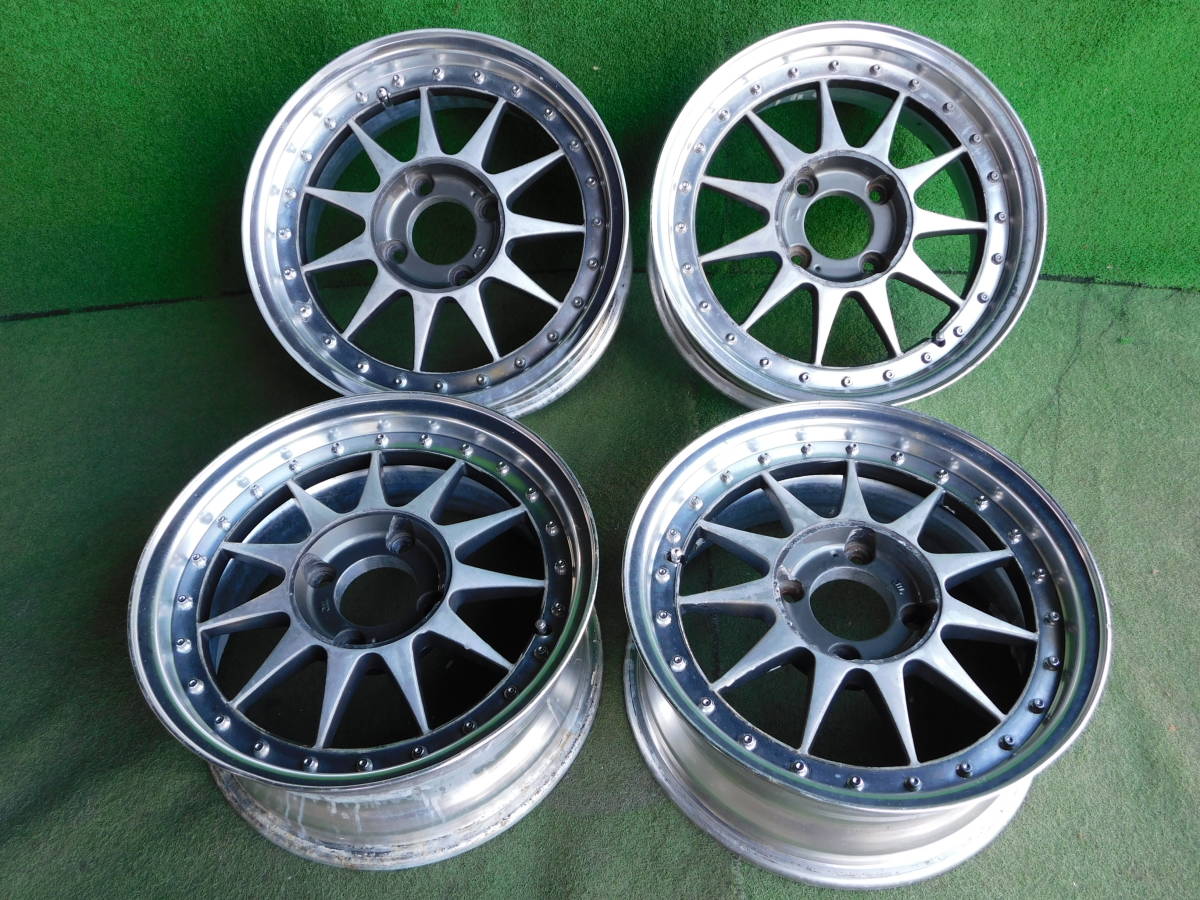 ☆2ピースHARTGE RN560 15インチ☆6.5JJ×15 OFF:+25 PCD:114.3-4H