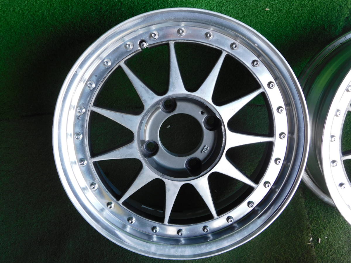 ☆2ピースHARTGE RN560 15インチ☆6.5JJ×15 OFF:+25 PCD:114.3-4H