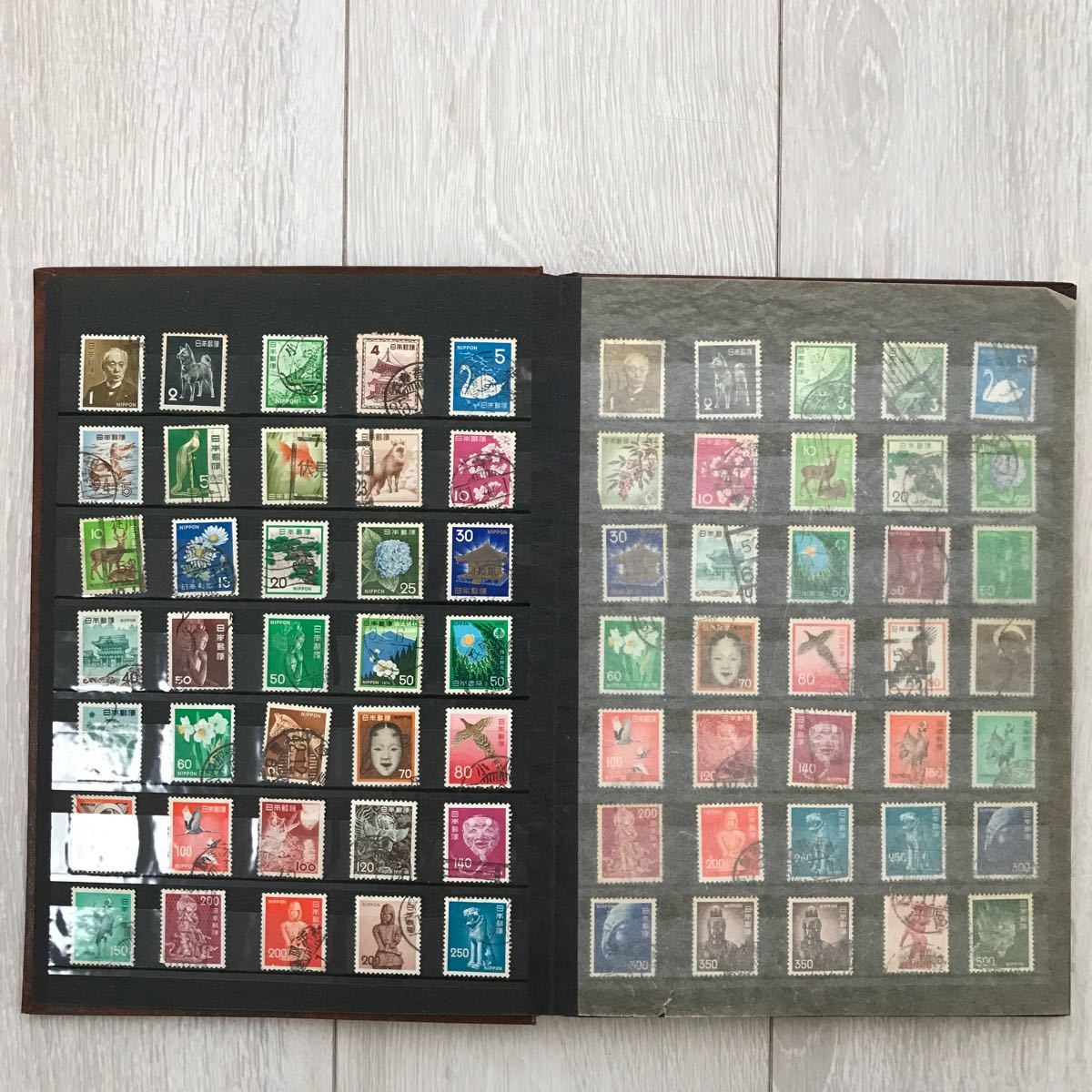 K02 日本・海外切手帳　バリエーション　レア　コレクション　使用済み　全483枚