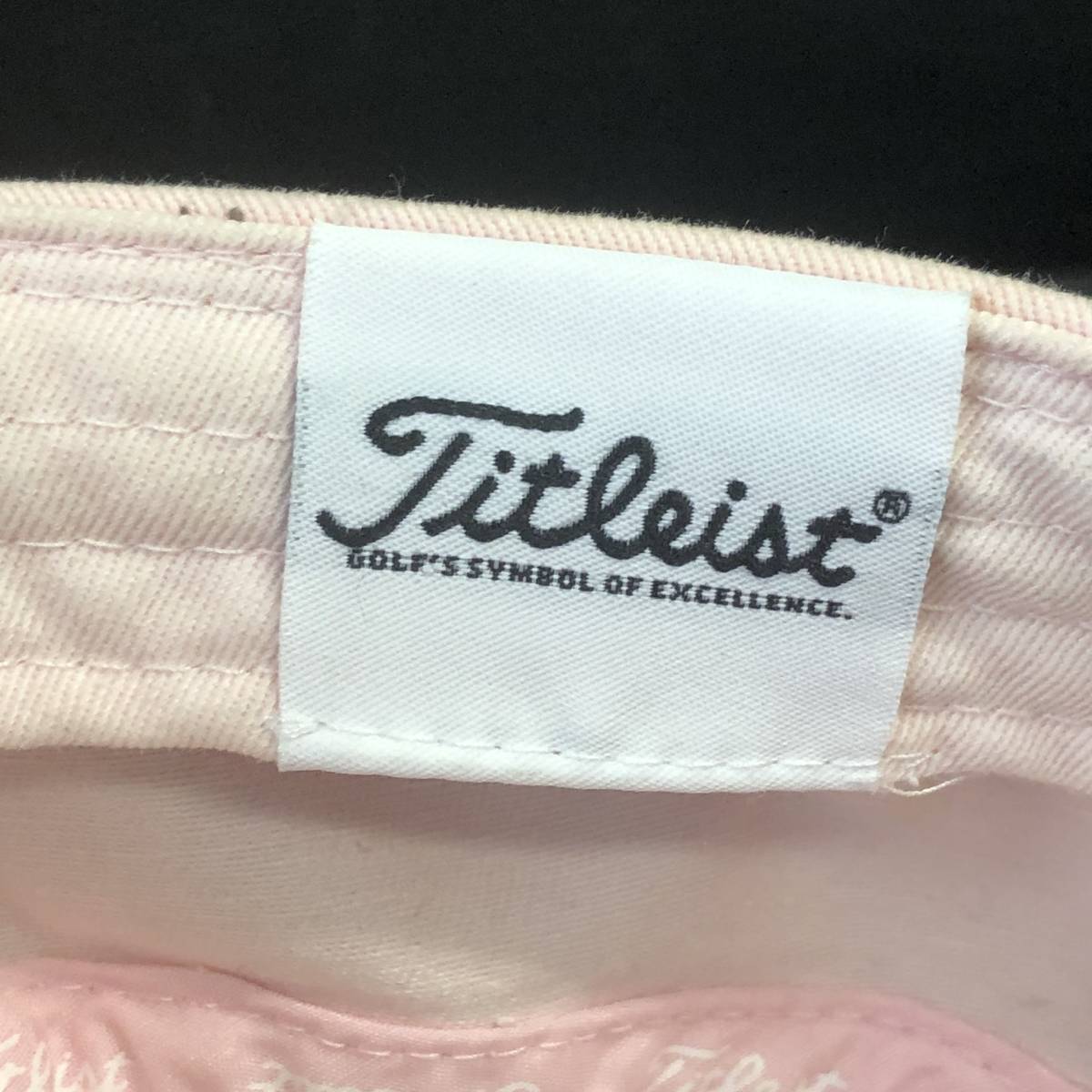 《ファッション》 帽子 「Titleist：タイトリスト キャップ ピンク」 ゴルフファッション レディース 中古の画像9