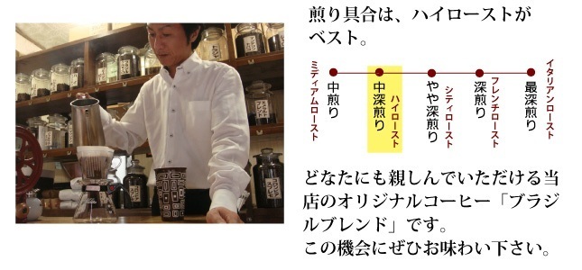 1割引＆本州送料無料◆ブラジルブレンド◆たっぷり２ｋｇ◆（粉ＯＲ豆のご指定をお願いいたします。）_画像3