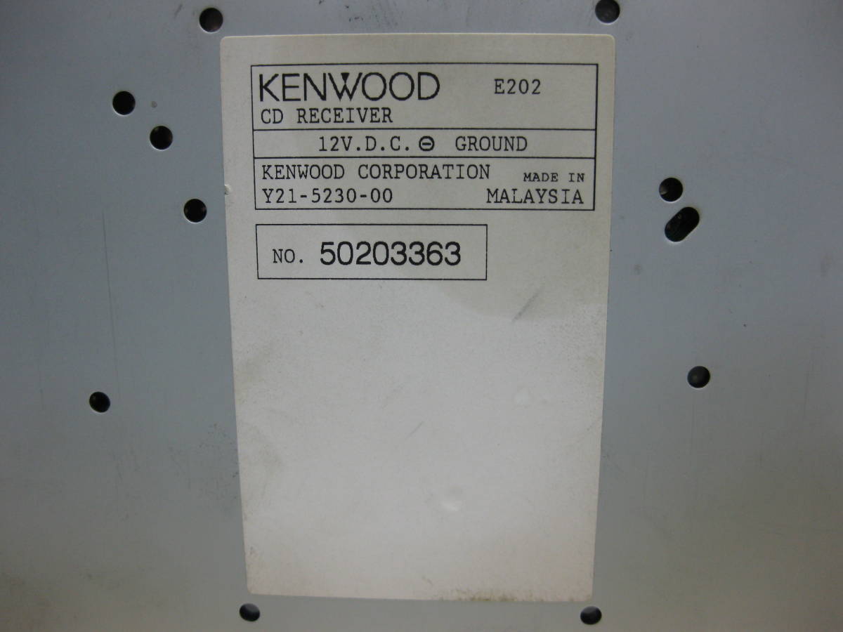 激安の K-743 KENWOOD ケンウッド E202 1Dサイズ CDデッキ 故障品 lacistitis.es