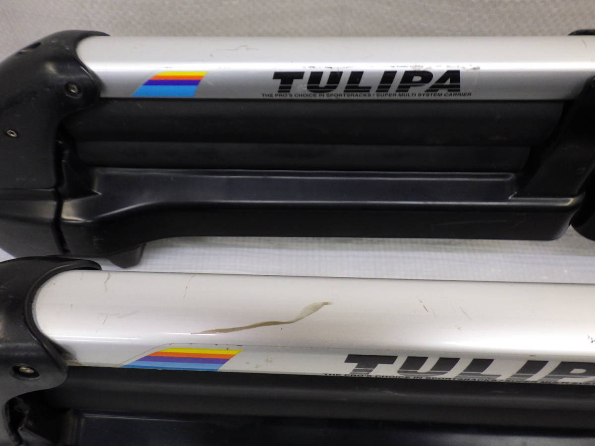 スキー スノボーキャリア TERZO テルッツォ TULIPA ルーフレール取付用730～1230mm 難あり 中古品_画像4