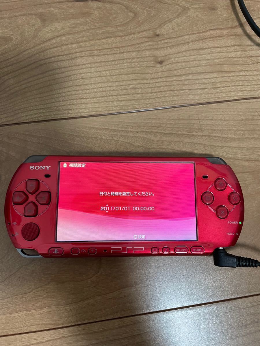 PSP 3000 SONY レッド