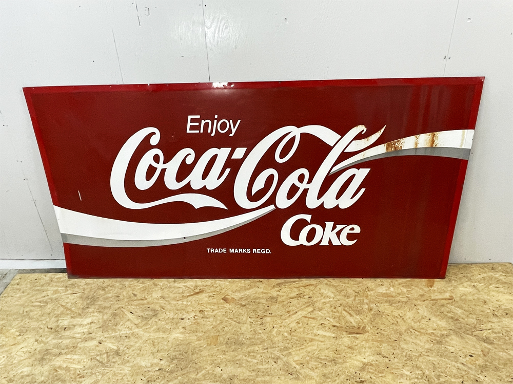 ②【北海道引取限定】 コカコーラ 看板 コカ・コーラ Coca Cola 昭和