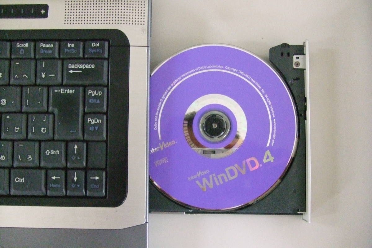 薄型CD-ROMドライブ DVD-ROM＆CD-R/RW ノートパソコンに取付、CDドライブのみ動作確認済み。 ＃52_画像1
