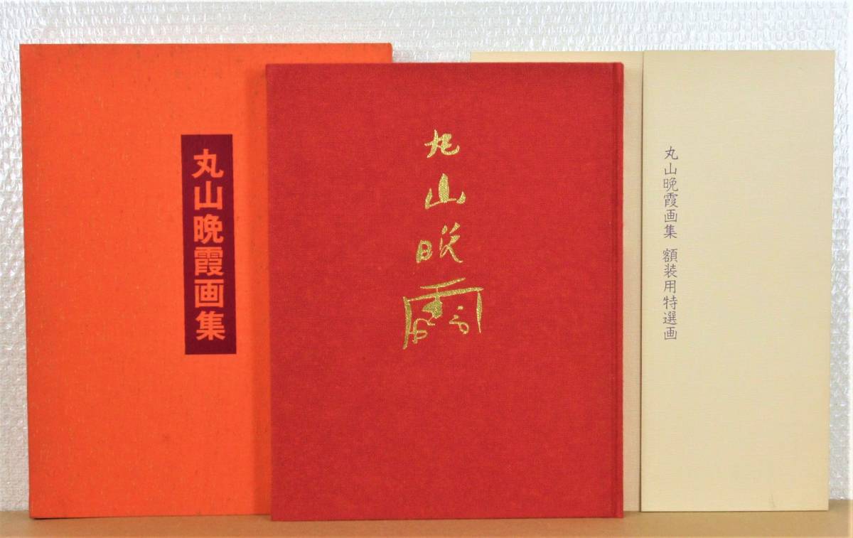 【丁寧梱包】丸山晩霞画集 限定９８０ 額装用図版揃い 信濃毎日新聞社発行 定価42000円 外カバー有 171ページ 印譜掲載 作品集 解説集図録