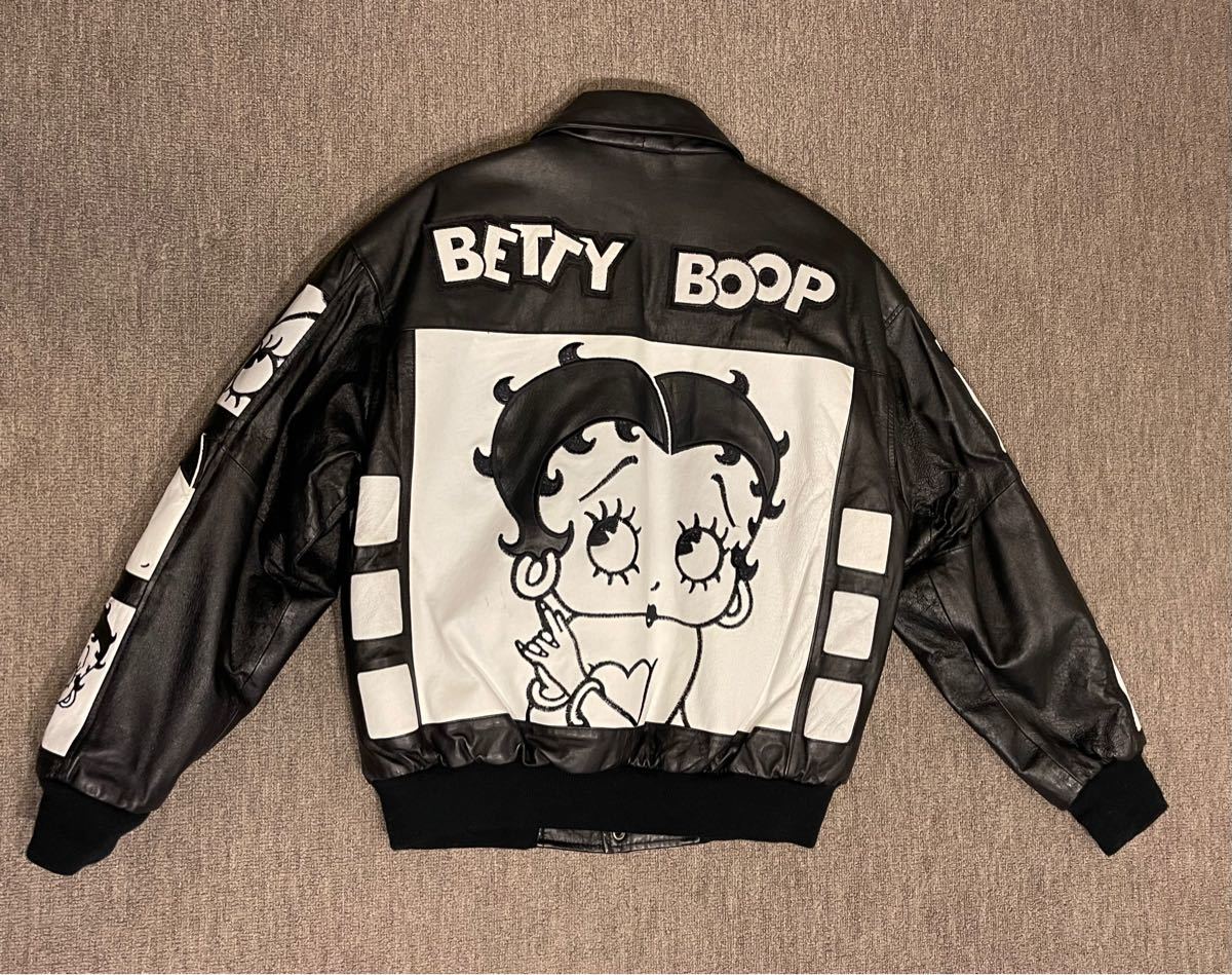 BETTY BOOP American Toons by EXCELLED ベティーちゃん の レザージャケット 革ジャン