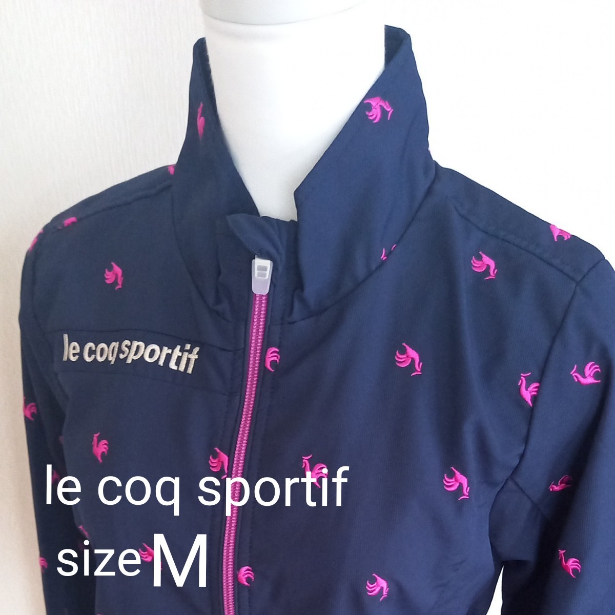 le coq sportif ルコックスポルティフ セットアップ size M ロゴ刺繍柄 