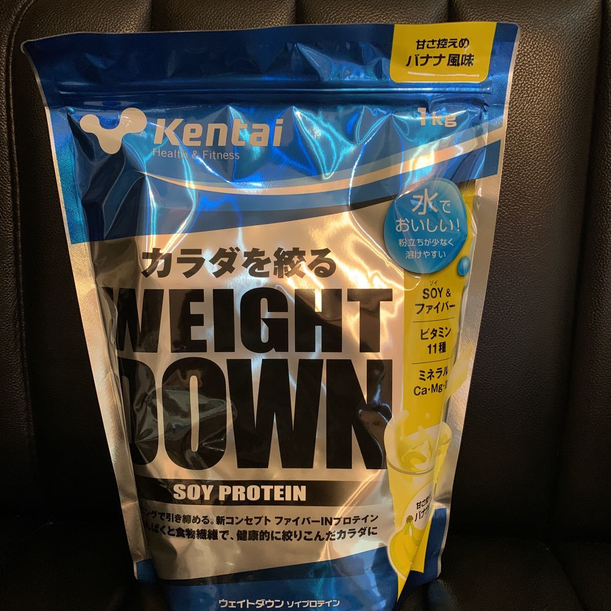 kentai ケンタイ WEIGHT DOWN ウェイトダウン ソイプロテイン バナナ風味 1Kg 送料無料