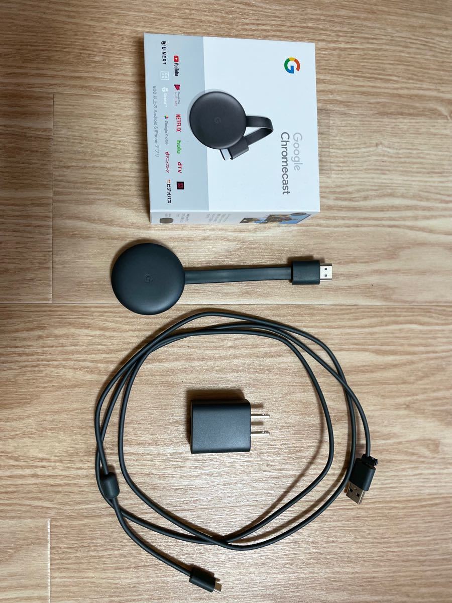 Google Chromecast 正規品 第三世代 2K対応 チャコール GA00439-JP