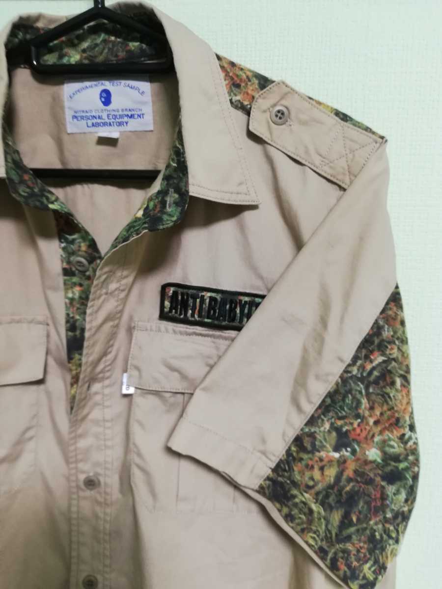 美品】NITRAID DOPEFOREST SHORT WORK SHIRT ドープフォレストリアル